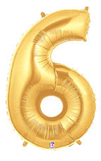 Number "6" Gold