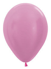 5" Pearl Fuchsia Latex Balloons