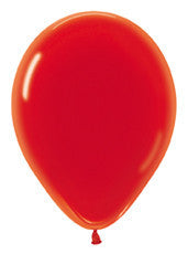 9" Crystal Red Latex Balloon
