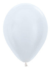 5" Pearl White Latex Balloons