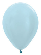 5" Pearl Blue Latex Balloons