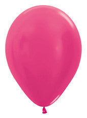 5" Metallic Fuchsia Latex Balloon