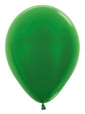 11" Metallic Green Latex Balloon