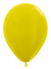 5" Metallic Yellow Latex Balloon