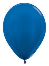 5" Metallic Blue Latex Balloon