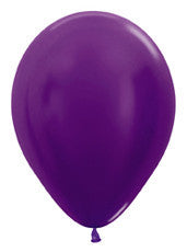 9" Metallic Violet Latex Balloon