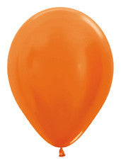 5" Metallic Orange Latex Balloon