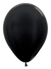 5" Metallic Black Latex Balloon