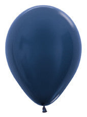 5" Metallic Midnight Blue Latex Balloon
